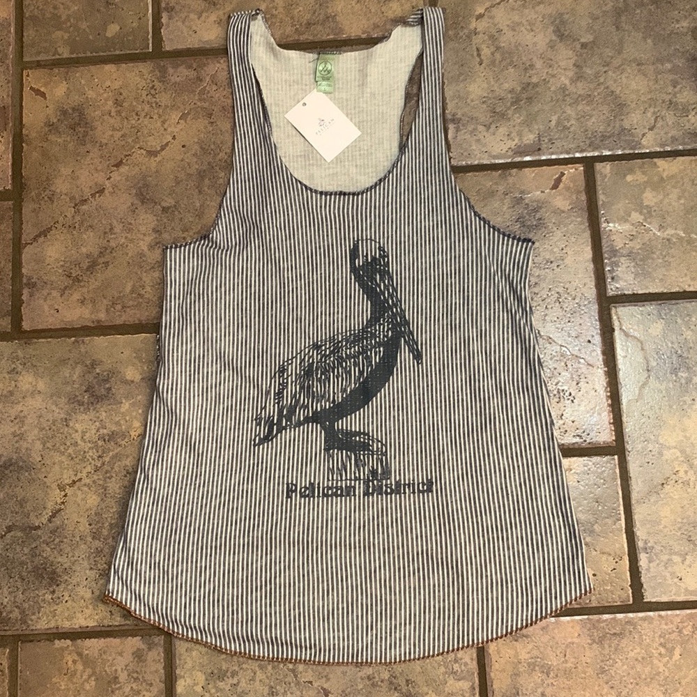 Striped Black and White Tank Top